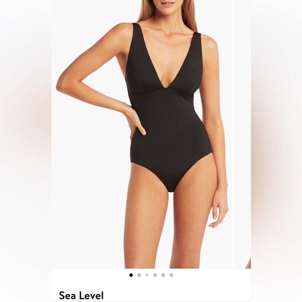 Sea Level Essentials Longline One Piece Swimsuit